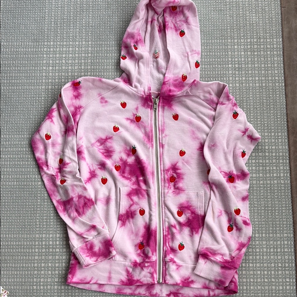 Pink Strawberry Kids Hoodie
